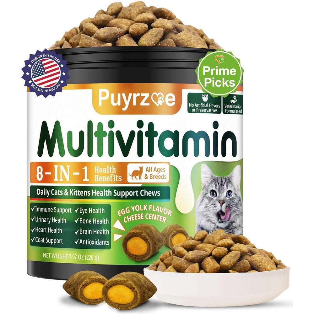 Cudory Taurine for Cats Multivitamin Chews front packaging view