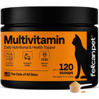 Felcan Pet Daily Cat Food Topper multivitamin powder front view for feline health