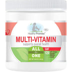 Four Paws Healthy Promise cat multivitamin soft chews front view pet supplement container