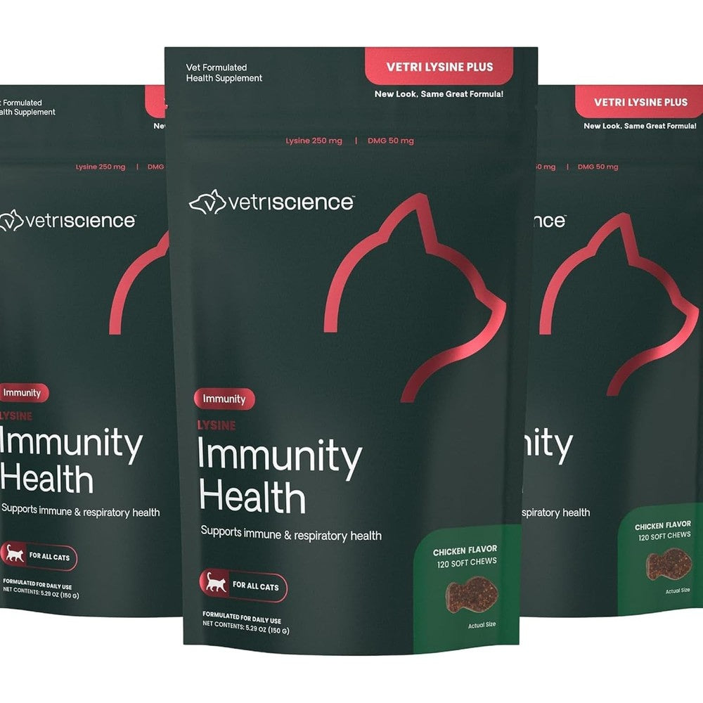 VetriScience Lysine Immunity Health Chews front view packaging