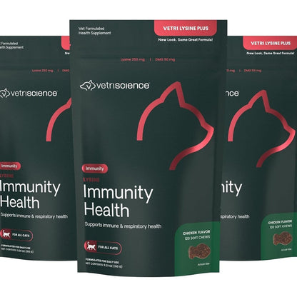 VetriScience Lysine Immunity Health Chews front view packaging