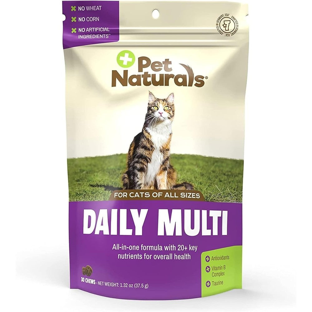 Pet Naturals Daily Multi cat chews front view packaging