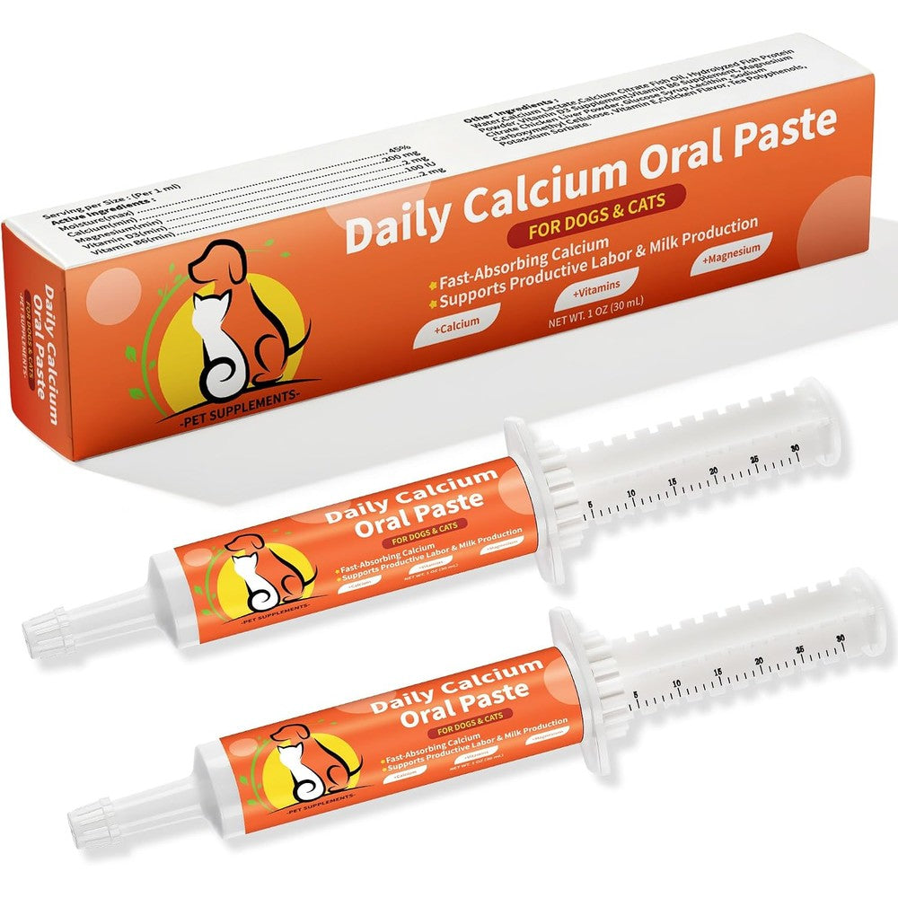 Jollyfit Oral Calcium Supplement for Whelping Dogs and Cats front package view