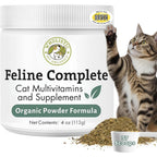 Wholistic Pet Organics Feline Complete cat multivitamin front view packaging