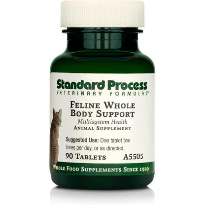 Standard Process Feline Whole Body Support 90 Tablets front packaging view