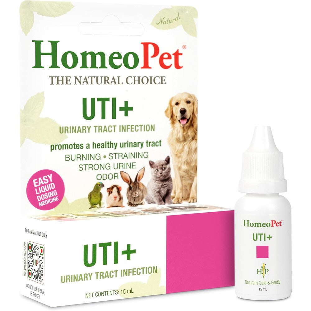 HomeoPet UTI+ Urinary Tract Supplement 15ml front view