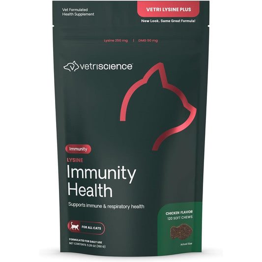 VetriScience Lysine Immunity Health Chews front view packaging