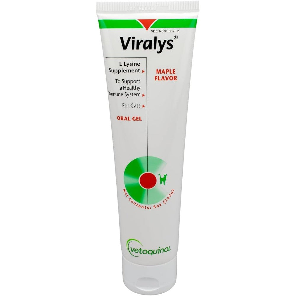 Vetoquinol Viralys L-Lysine oral gel for cats front view