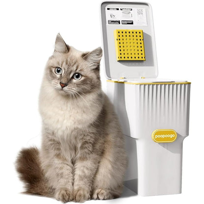 Ayvfirex cat litter trash can front view for odor control