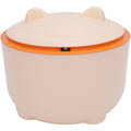 Dioche white cat litter trash can front view