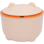Dioche white cat litter trash can front view