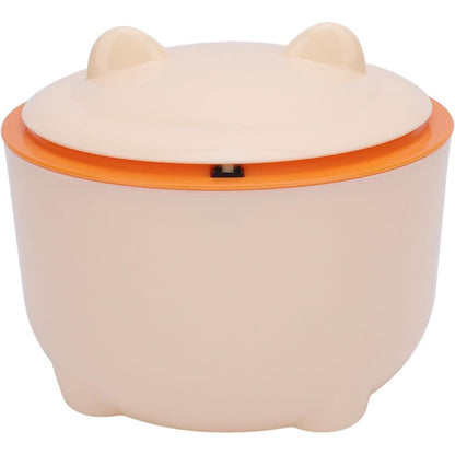 Dioche white cat litter trash can front view