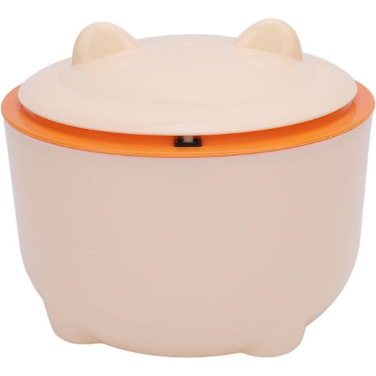 Dioche white cat litter trash can front view
