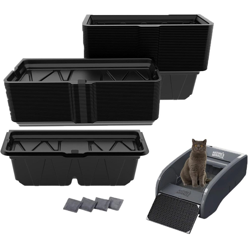 Joregobo 25 Pieces Disposable Waste Receptacles Compatible With Nature's Miracle 2nd Edition And LitterMaid 3rd Edition Automatic Cat Litter Boxes - Image 1