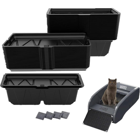 Joregobo 25 Pieces Disposable Waste Receptacles Compatible With Nature's Miracle 2nd Edition And LitterMaid 3rd Edition Automatic Cat Litter Boxes - Image 1