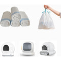 Deudsory 120 count eco friendly automatic cat litter bags front packaging view