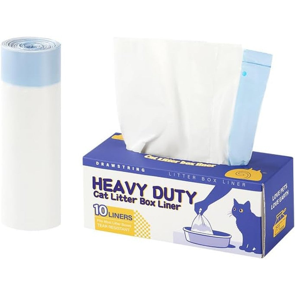 Petverse automatic cat litter box trash bags front view box packaging
