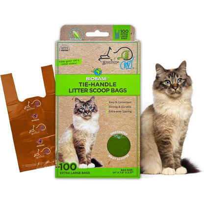 Greenbone Biobase Unscented Cat Litter Bags front view packaging
