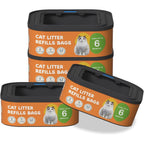 Lisyee 42 Feet Jumbo Cat Litter Refill Bags front view