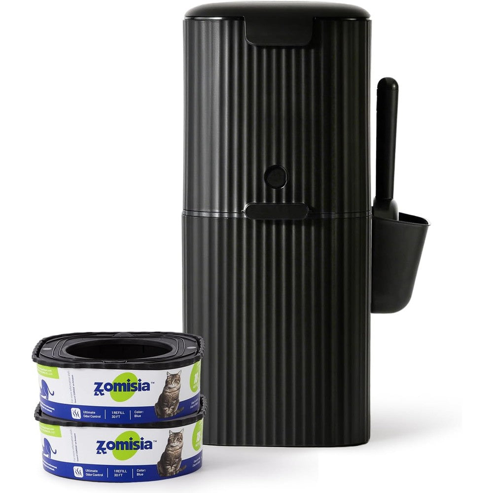 Zomisia cat litter disposal system front view for odor control