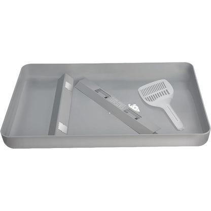 Generic reusable cat litter box tray compatible with Petsafe Scoop-Free front view