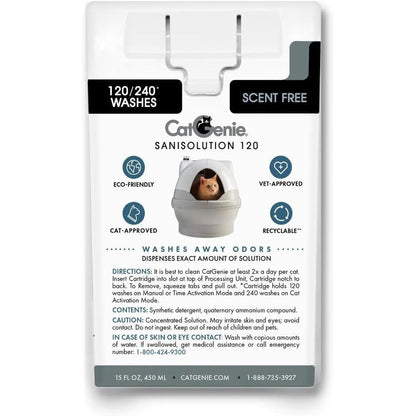 CatGenie 120 SaniSolution SmartCartridge Scent Free front view