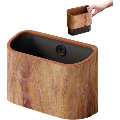 Ayipaqen wood-grain cat litter scoop holder front view