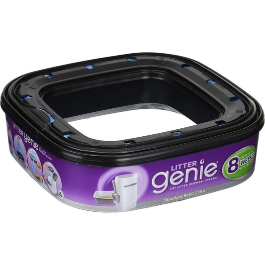 Litter Genie Cat Litter Disposal System Refill Six Pack front view showcasing the packaging.