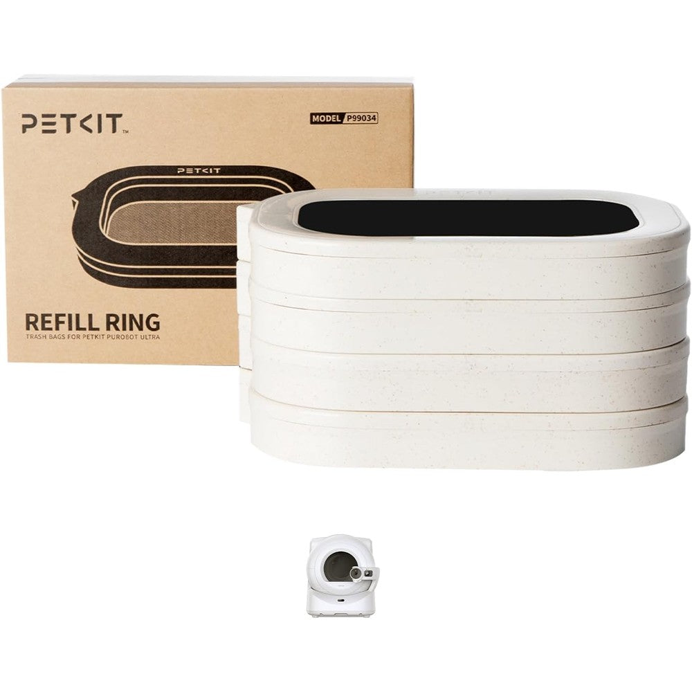PETKIT trash bag refill rings front view heavy duty replacement waste bags
