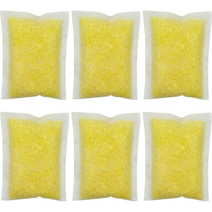 AFJWUZ odor removing refills six pack box front view showing yellow pet odor elimination packets.