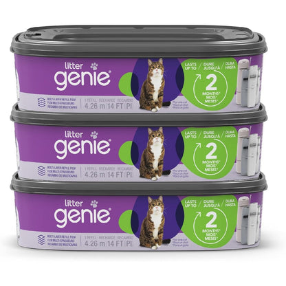 Litter Genie Ultimate Cat Litter Odor Control Refill Bags front view pack of three