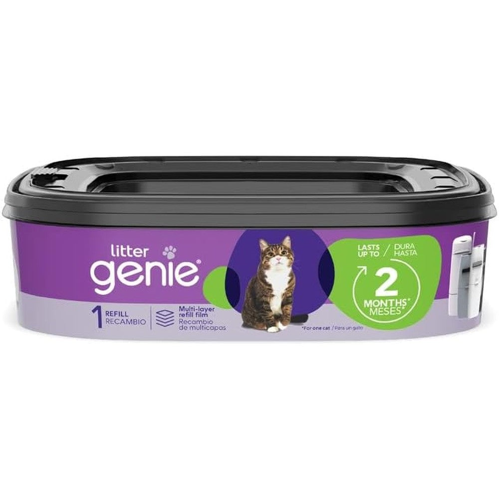 Litter Genie Standard Refill Bags 1 Pack front view package for cat litter disposal