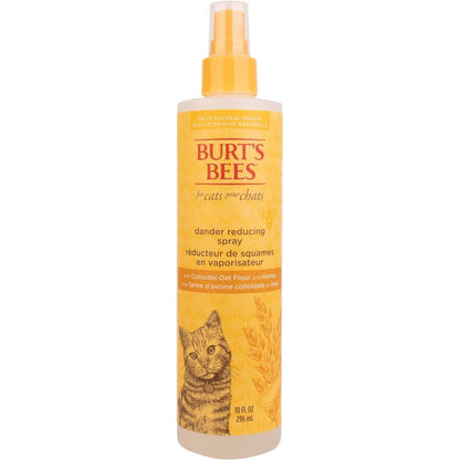 Burt's Bees For Pets Cat Dander Reducing Spray front view for waterless cat grooming.