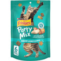 Friskies Purina Meow Luau Crunch cat treats front view packaging
