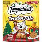 Temptations Tender Fills Crunchy And Soft Adult Cat Treats Festive Feast Roasted Chicken Flavor Dual Textured Treats 11.6 Ounce Pouch