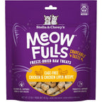 Stella & Chewy's Meowfulls Freeze Dried Cat Treats Chicken And Chicken Liver Recipe Raw Protein With Probiotics And Salmon Oil 1.5 Ounce