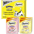 Temptations Kitten Treats Classic Crunchy And Soft Cat Treats Variety Pack Chicken Dairy Salmon Flavor Six Point Three Ounce Pouches Pack Of Four