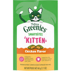 Greenies Feline Smartbites Healthy Kitten Chicken Flavor Dual Texture Cat Treats Two Point One Ounce Pouch