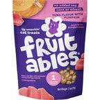 Fruitables crunchy cat treats tuna and pumpkin pouch front view