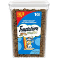 Temptations MixUps Surfers Delight cat treats front view of 16 Ounce tub