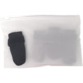 YOGOTEU pet foot covers front view of breathable black grooming boots.