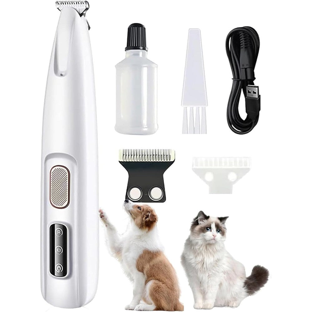 Generico cordless pet paw trimmer front view for professional home pet grooming