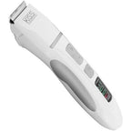 Aeolus super trimmer clipper front view showing white ergonomic body and LED display panel