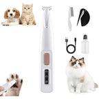 Unbranded Calm Clippers for Cats front view showing the LED display and pet trimmer head.