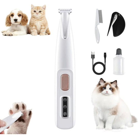 Unbranded Calm Clippers for Cats front view showing the LED display and pet trimmer head.
