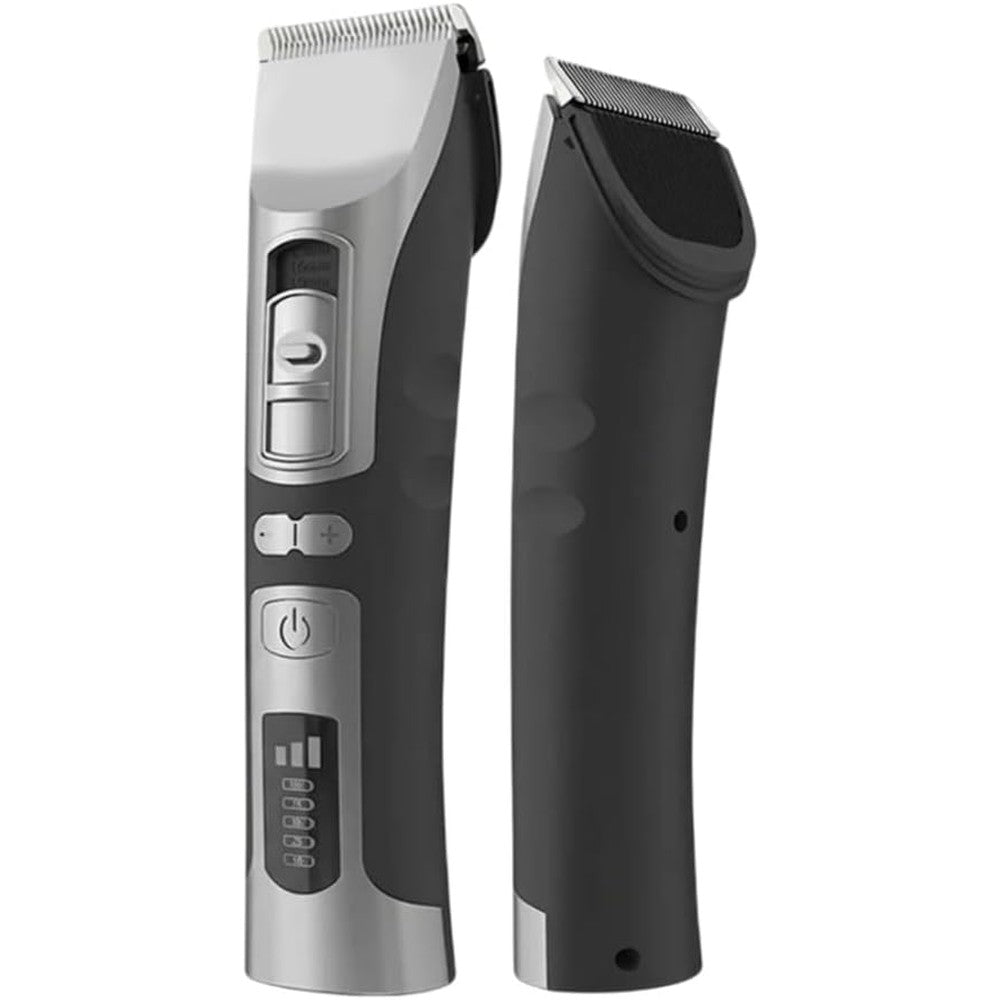 SWZEC Furixcat Cat Hair Clippers Black front view showcasing the sleek ergonomic design.