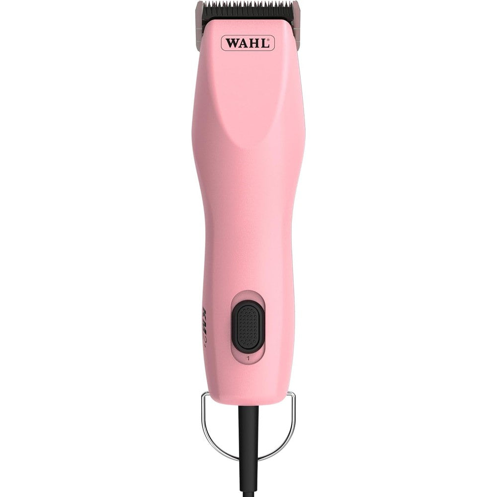Wahl Professional Animal KM2 Plus Corded Clipper pink front view professional pet trimmer