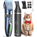Oneisall 3 in 1 cat grooming kit cordless clipper set front view