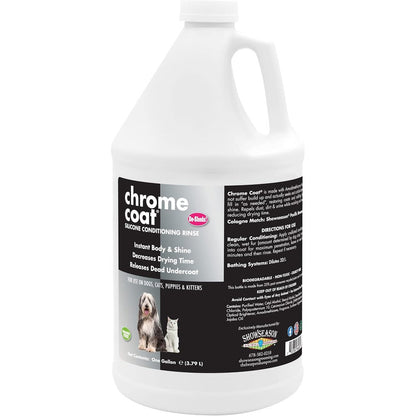 Showseason Animal Products Chrome Coat 1 Gallon front view professional pet conditioning rinse