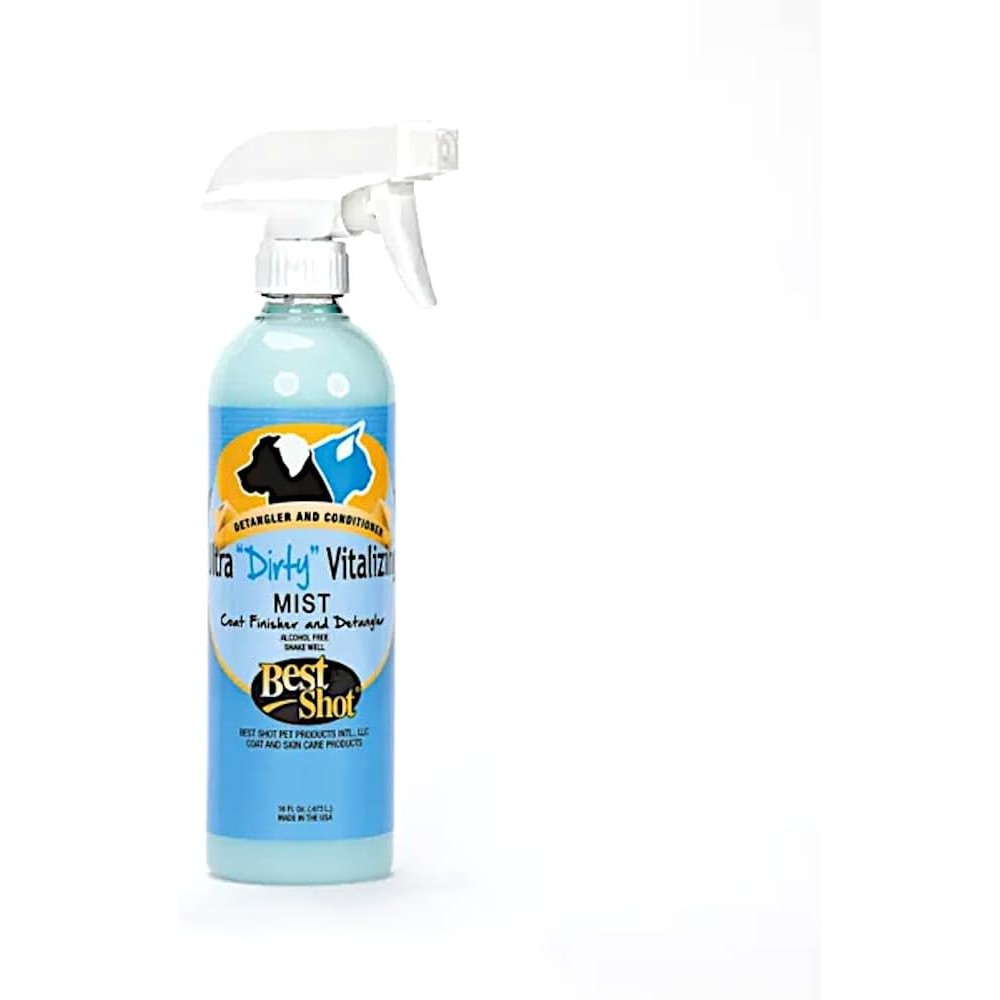 Best Shot Pet Ultra Dirty Vitalizing Mist 16 Ounce front view professional pet grooming spray